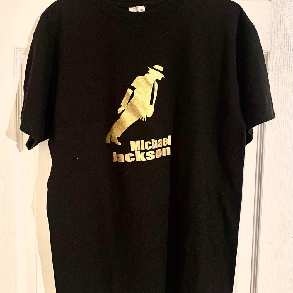 Vintage Michael Jackson Gold T-Shirt- Size Medium
